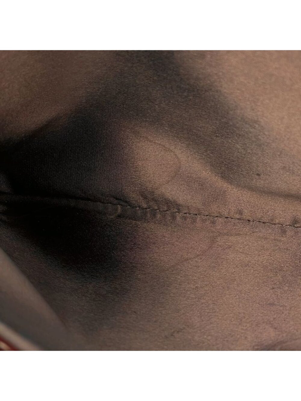 Chanel CC Logo Chain Handbag Tote Leather Brown - Picture 13 of 15